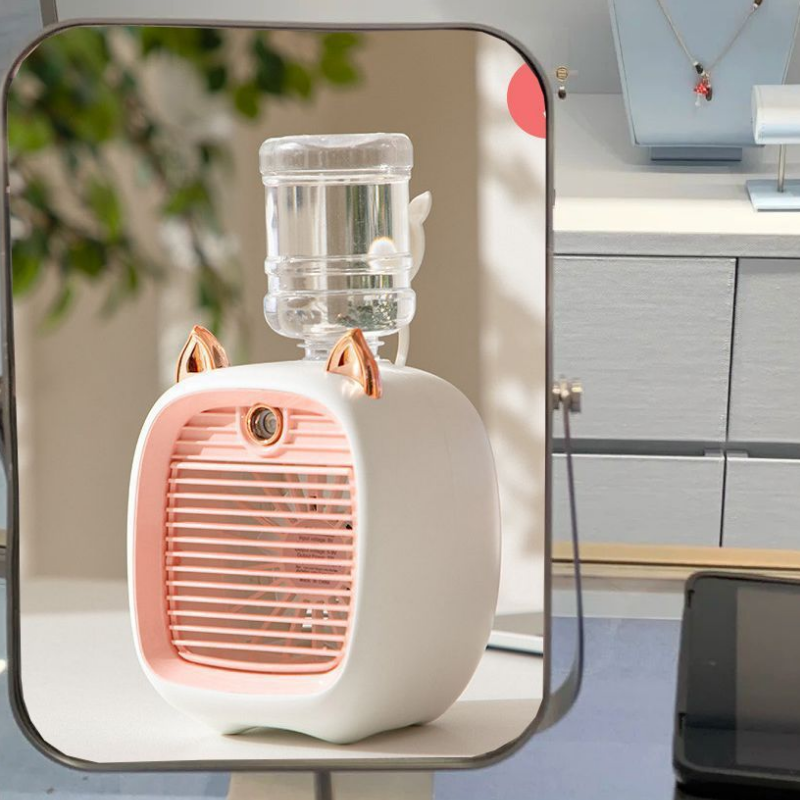 Portable Water Mist Fan for Outdoor Travel & Home