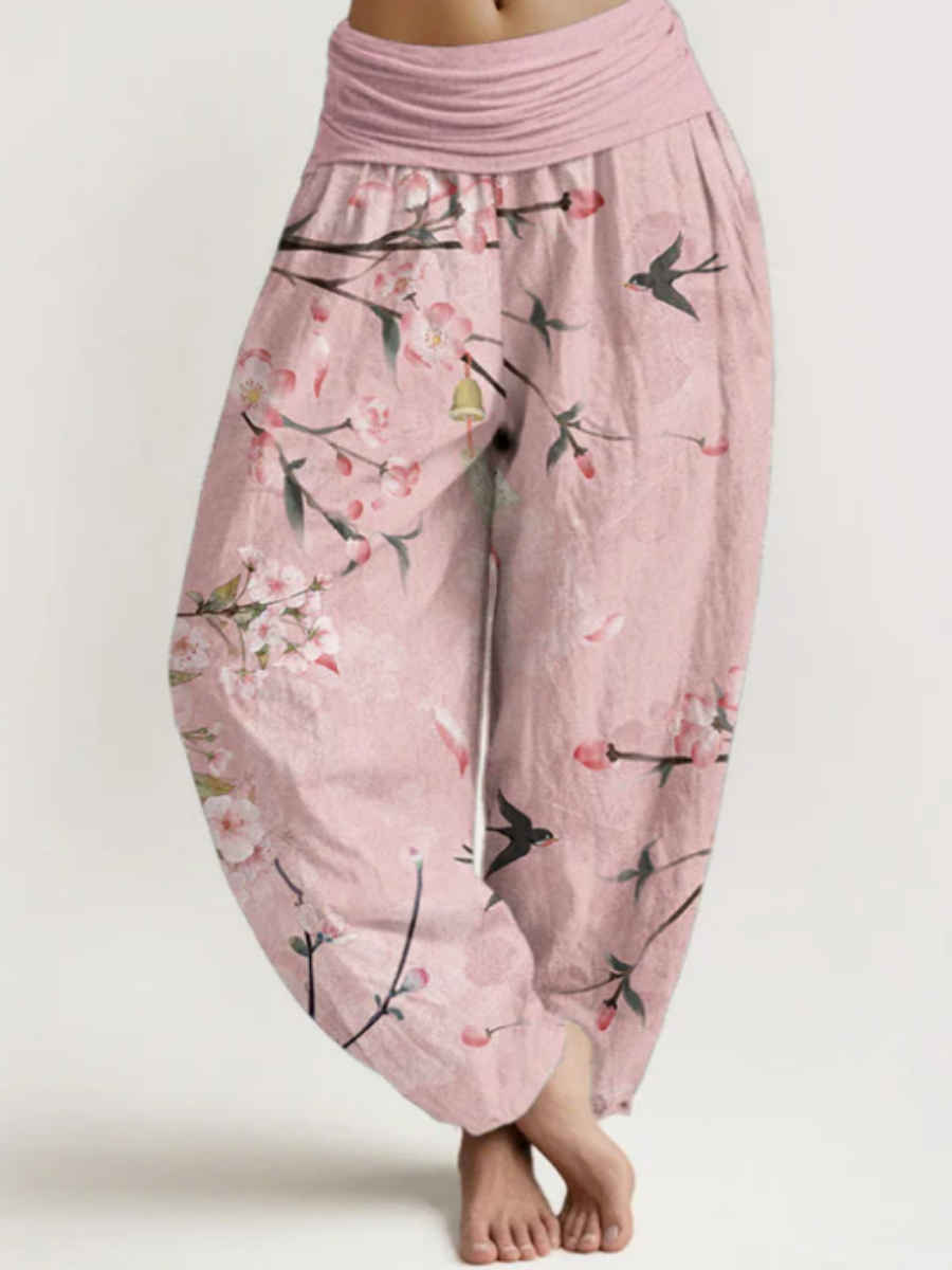 Breezy Elastic Waist Harem Pants