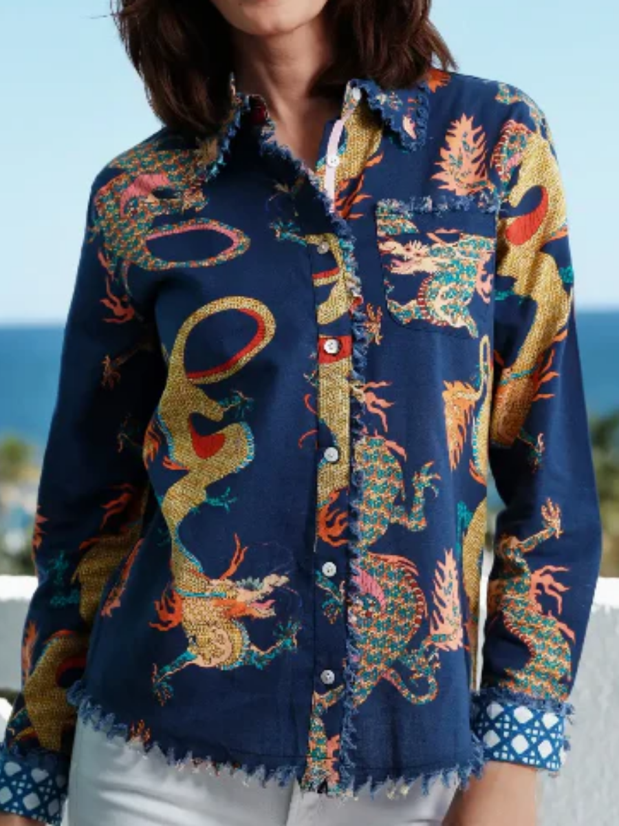 Mystic Dragon Print Shirt
