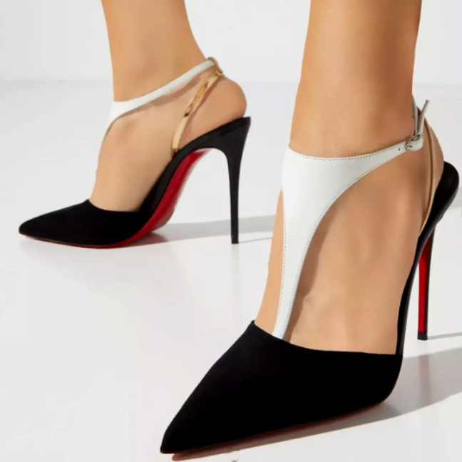 Chic Black White Heels