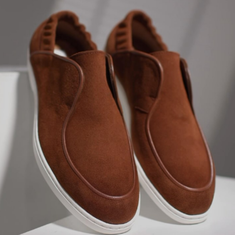 Men's Slip On Shoes With Elastic Heel