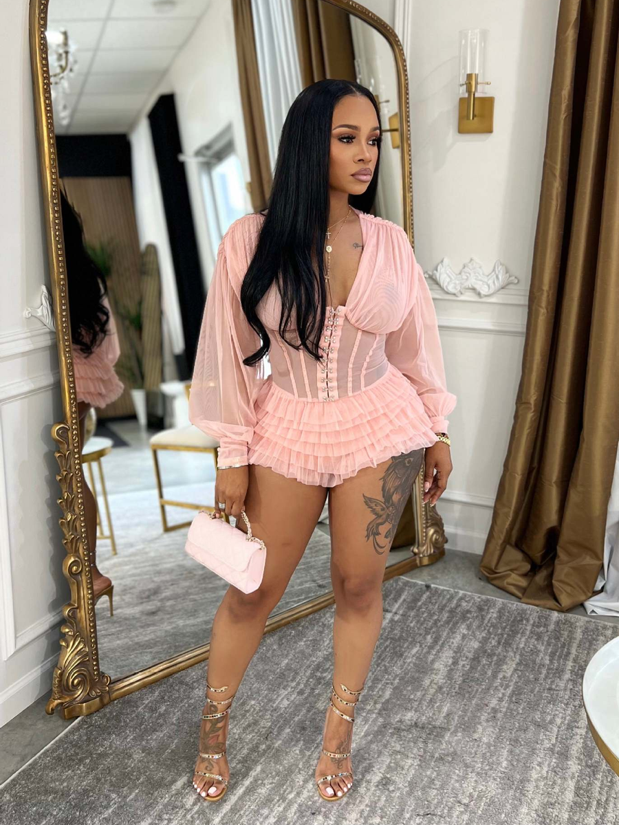 Chill V-Neck Frilled Romper