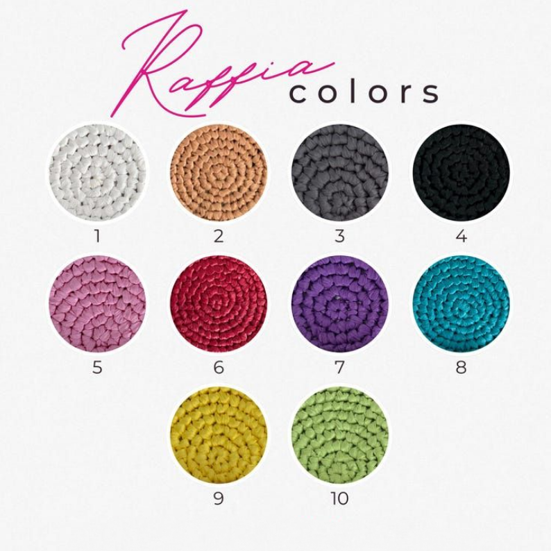 Dazzle Raffia Tote Bag