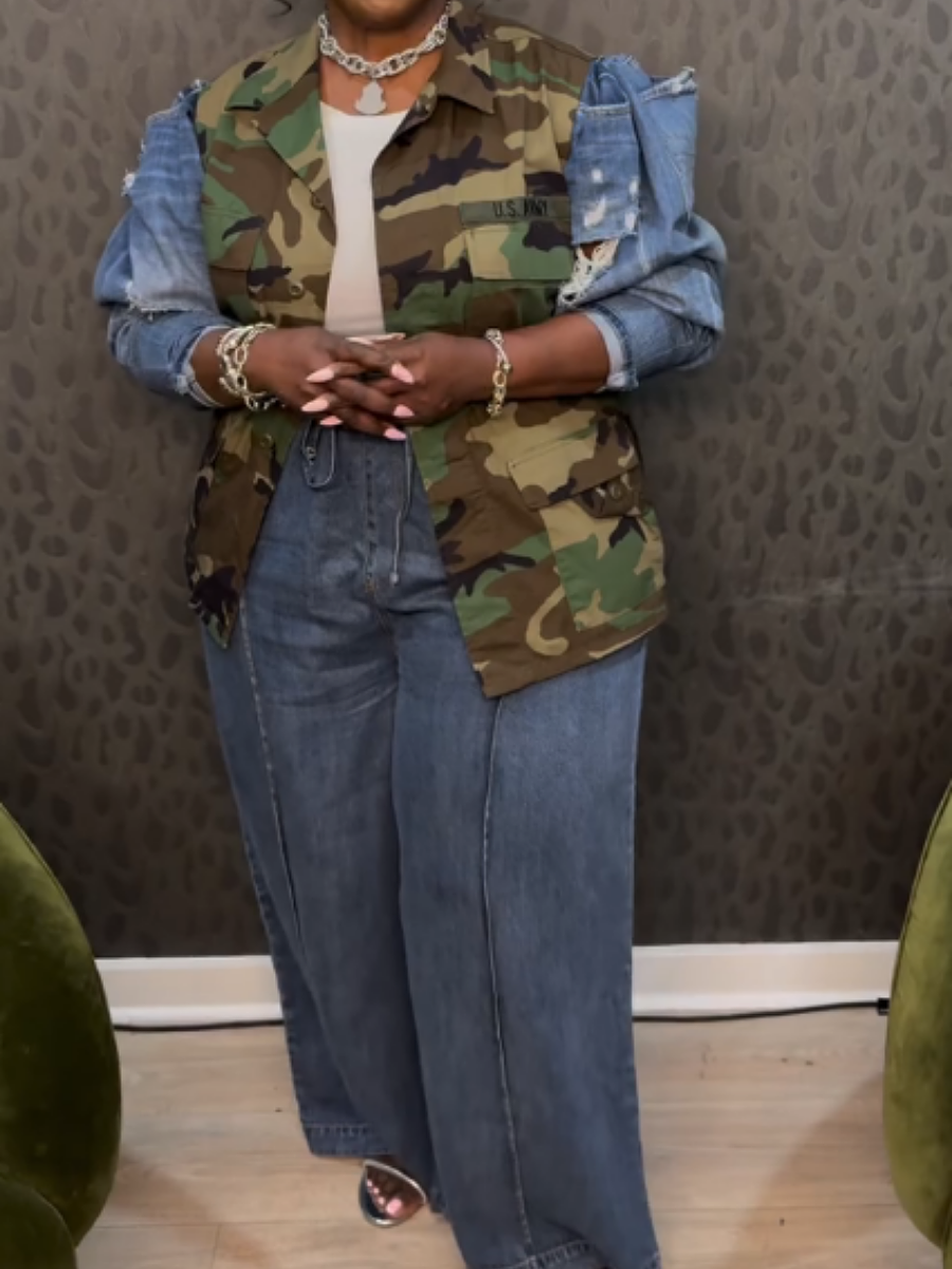 Fab Camo Denim Jacket