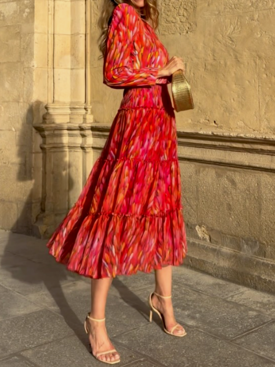 Demure Floral Occasion Outfit