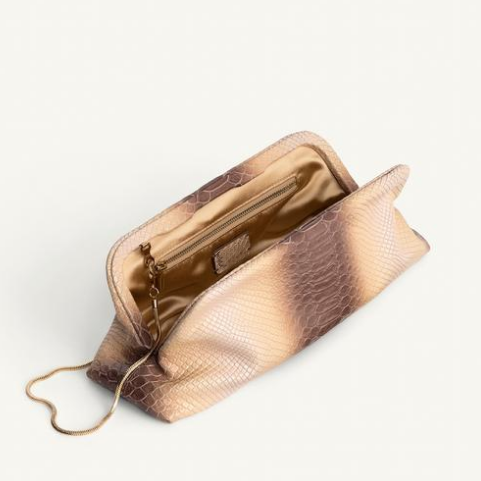Embossed Pouch Handbag