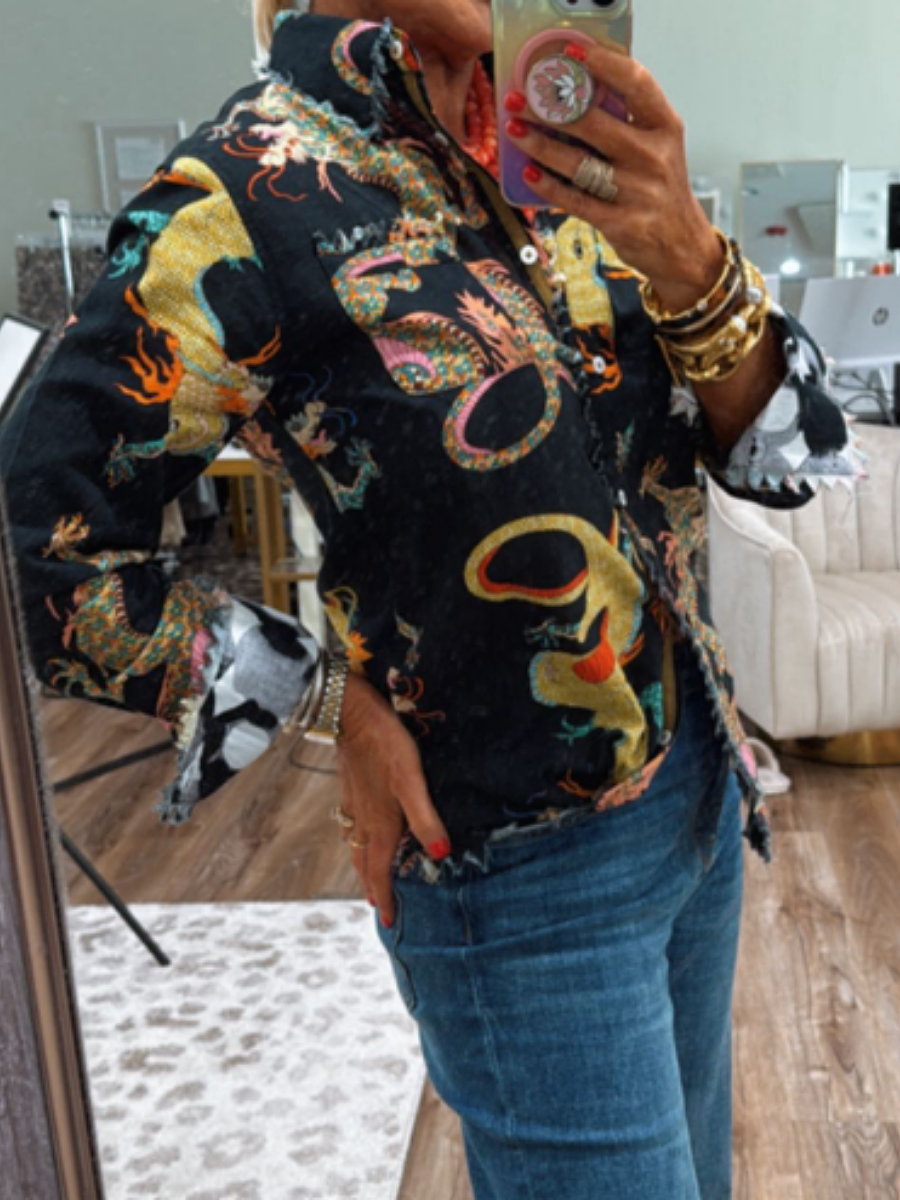 Mystic Dragon Print Shirt
