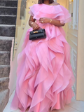 Ruffle Statement Occasion Dress