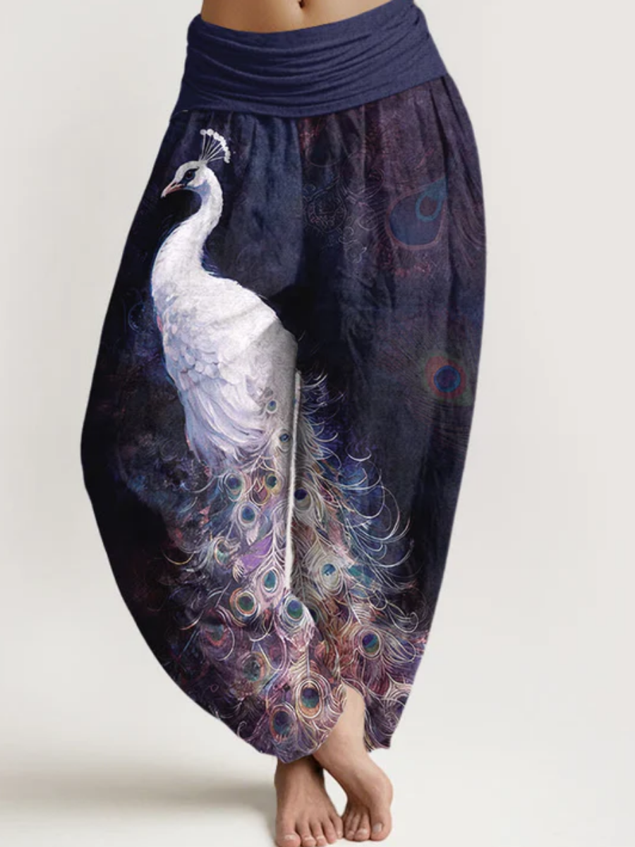 Breezy Elastic Waist Harem Pants