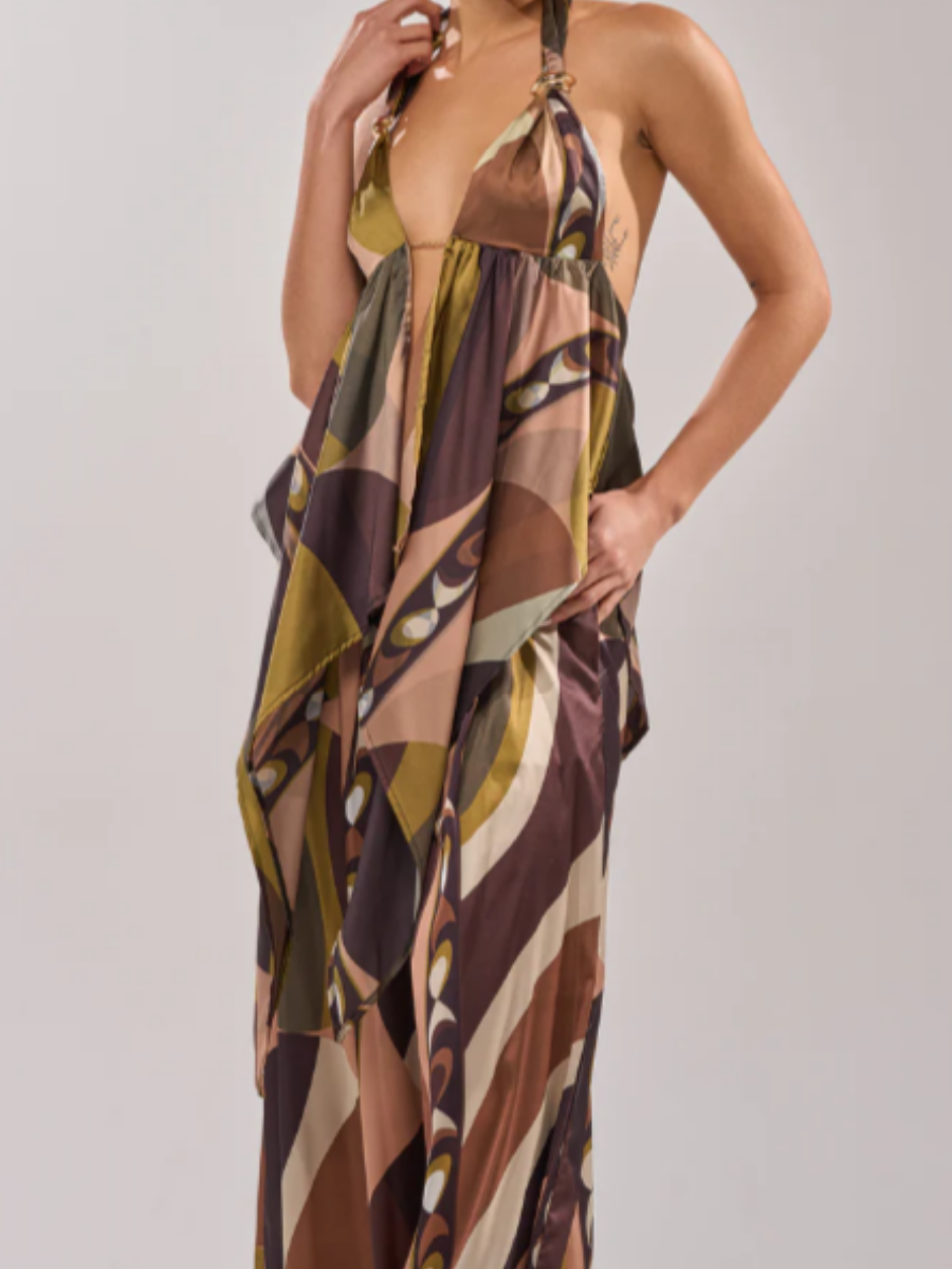 Breezy Printed Pants Set