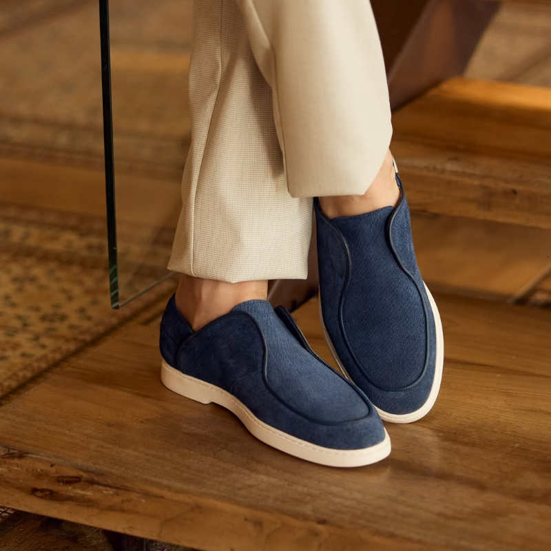 Men's Slip On Shoes With Elastic Heel