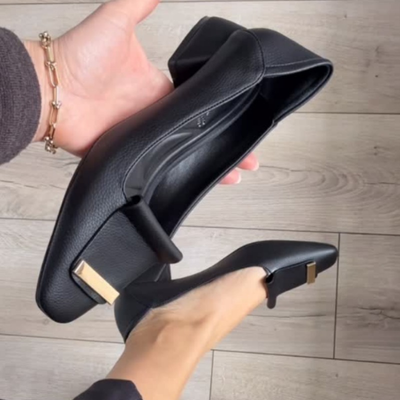 Chic Low Block-Heel Shoes