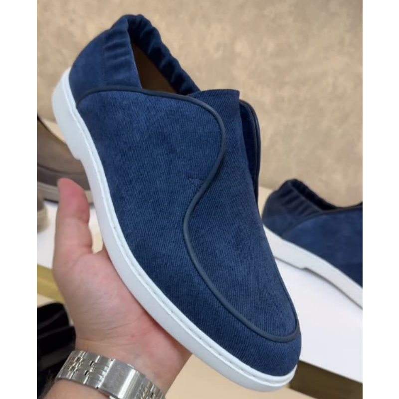 Men's Slip On Shoes With Elastic Heel