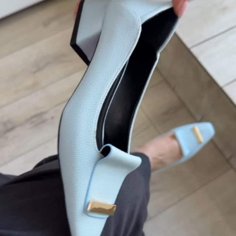 Chic Low Block-Heel Shoes
