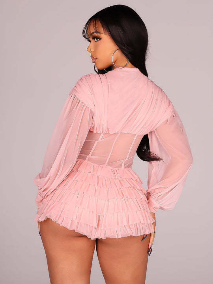 Chill V-Neck Frilled Romper