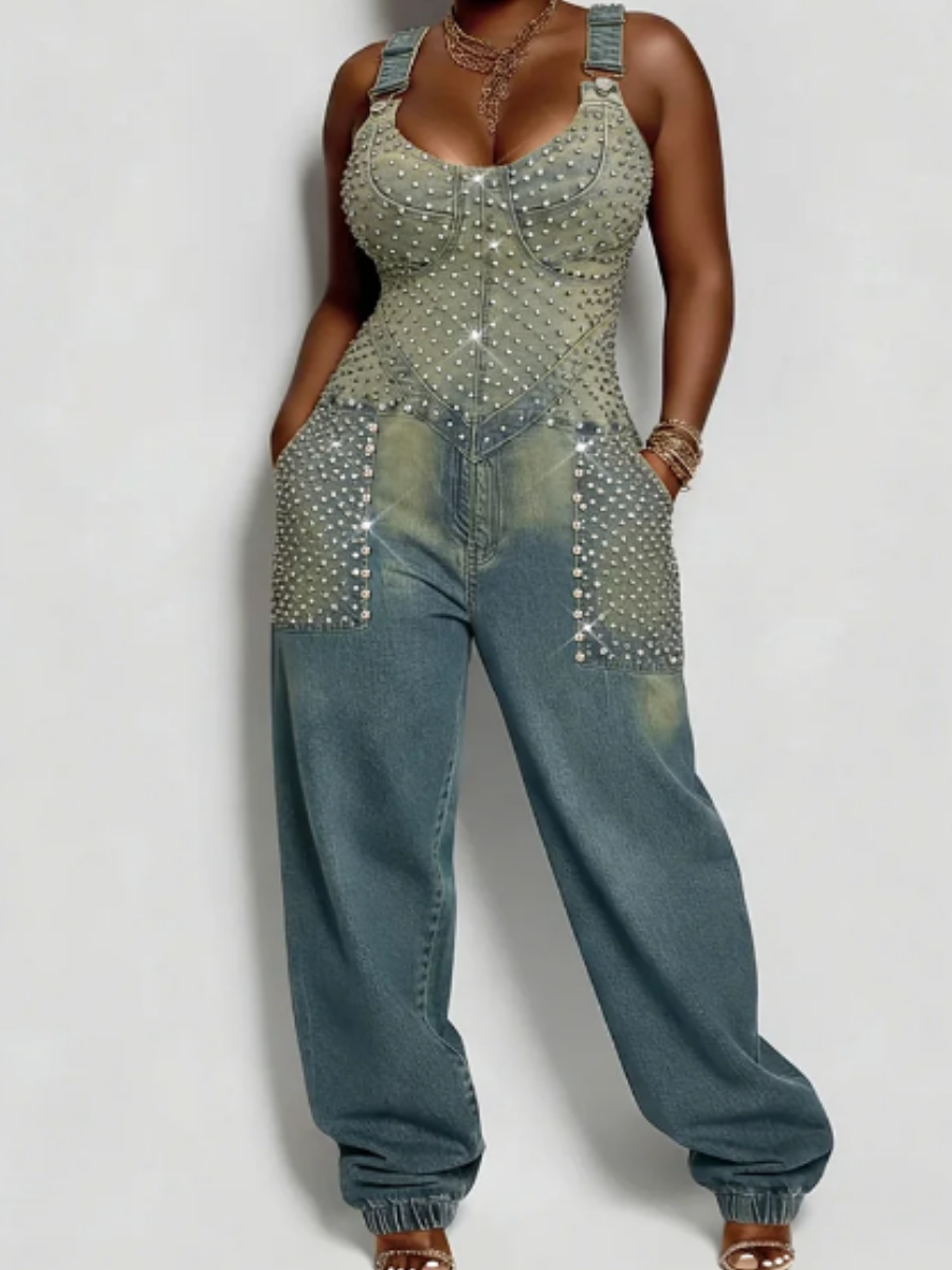 Dazzle Denim Jumpsuit