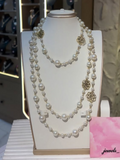 Elegant Flower Pearl Necklace