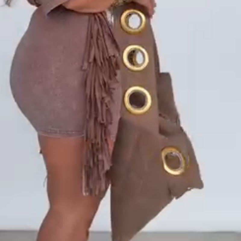 Cool Girl Suede Shoulder Bag