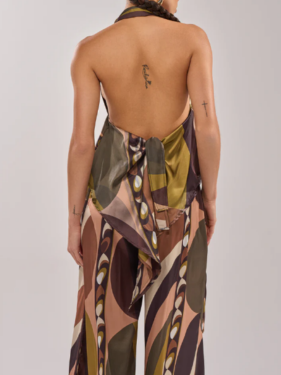 Breezy Printed Pants Set