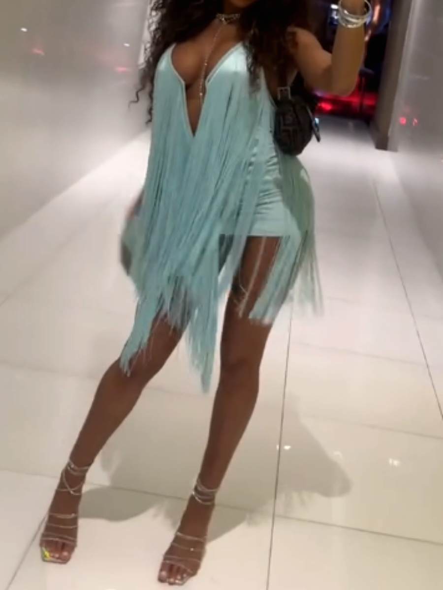 Dancing Queen Tassel Mini Dress
