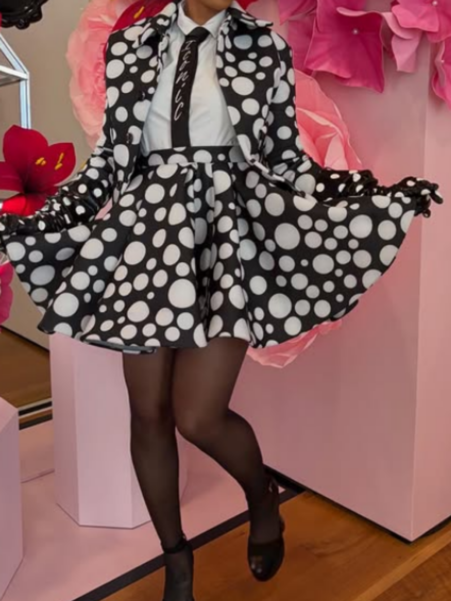 Demure Dot Suit