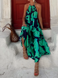 Maxi Halter-neck Dress