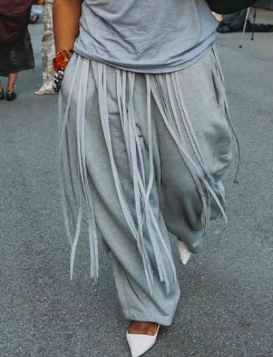 Chic Wrap Fringe Pants