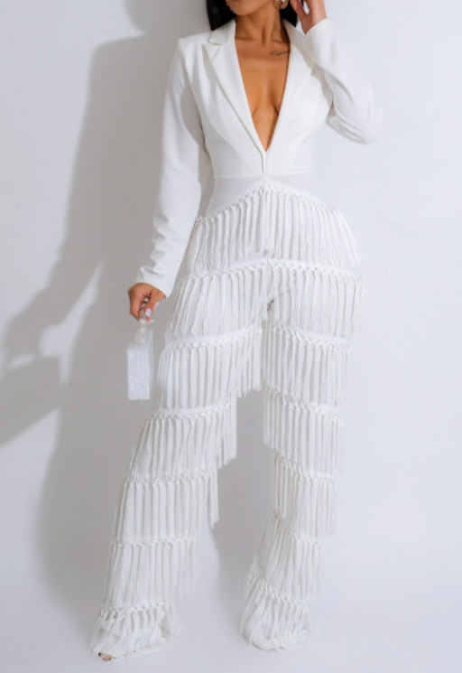 Chic Fringe Jumpsuit