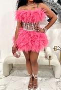 Rhinestone Tulle Party Dress