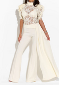 Classic Lace High-neckline Outfit