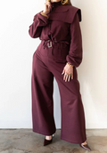 Chic Lapel Collar 2pc Set