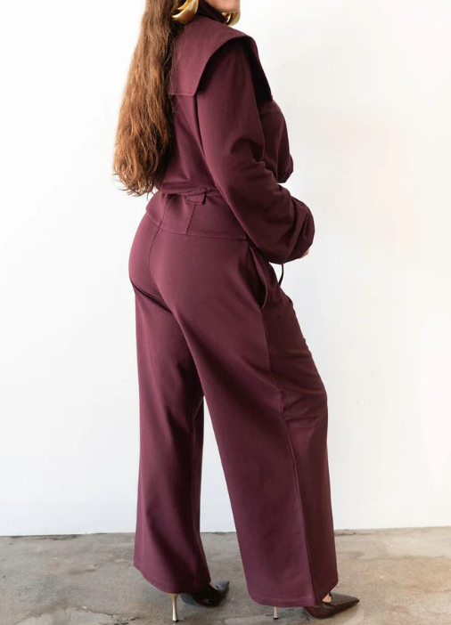 Chic Lapel Collar 2pc Set