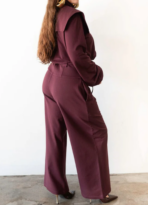Chic Lapel Collar 2pc Set