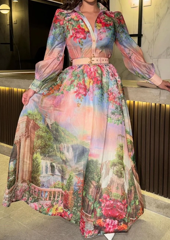 Demure Floral Skirt Set