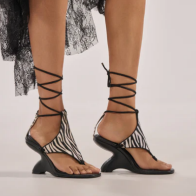 Fab Zebra Print Sandals