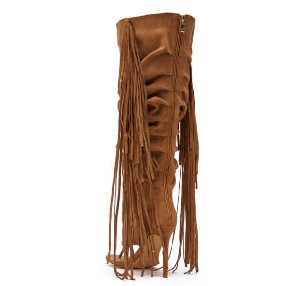 Dancing Fringe Sandals Boots