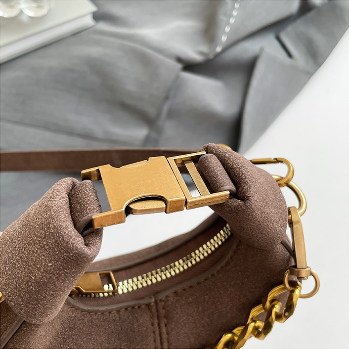 Suede Crossbody Mini Bag