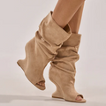 Slouchy Wedge Boots