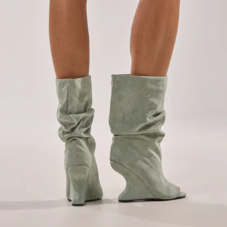 Slouchy Wedge Boots