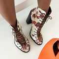 Cow Girl’s Chunky Heel Ankle Boots