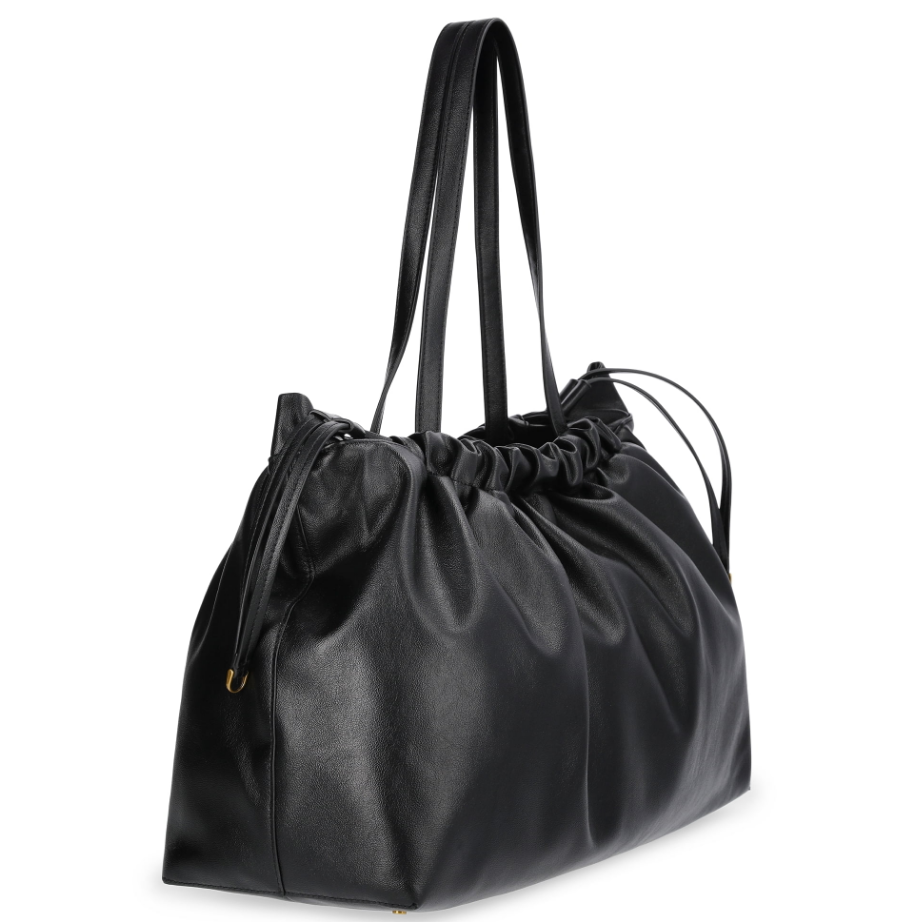 Faux Leather Oversized Tote Bag