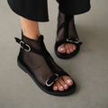 Breathable Open-toe Mesh Flat Sandals
