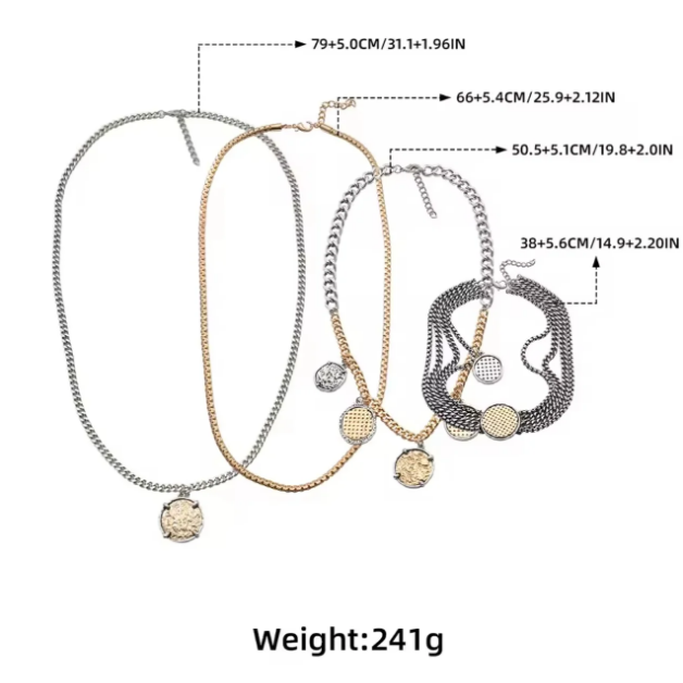 Chic Set Of 4 Necklace