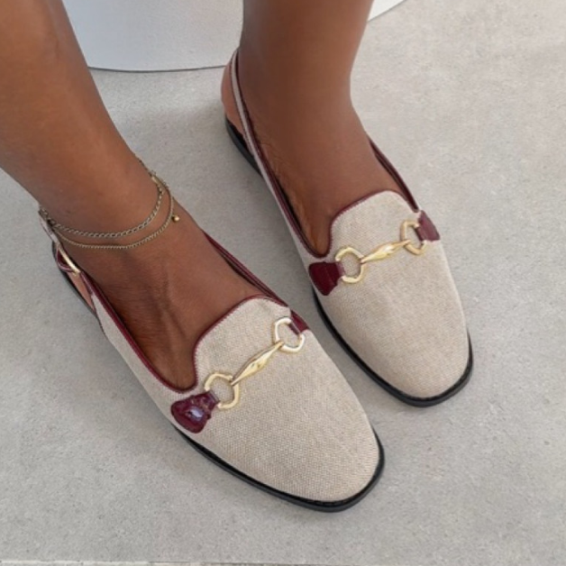 Soft Slingback Flat Dressy Loafers