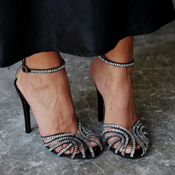 Dazzle Summer Shell Heeled Sandals