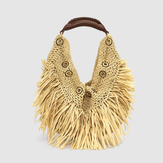 Handmade Knitting Tassel Summer Bag