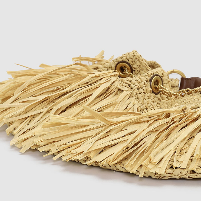 Handmade Knitting Tassel Summer Bag