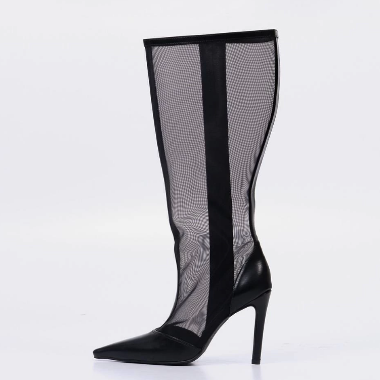 Summer Mesh Knee High Boots