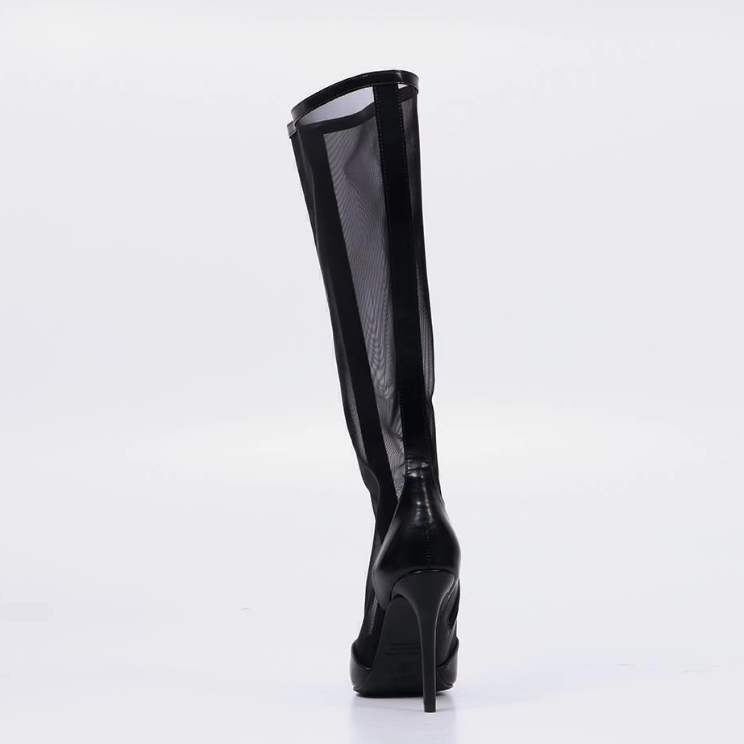 Summer Mesh Knee High Boots