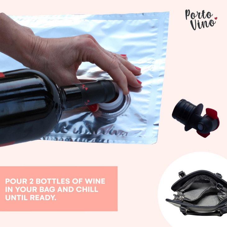 Wine Purse with Hidden Spout